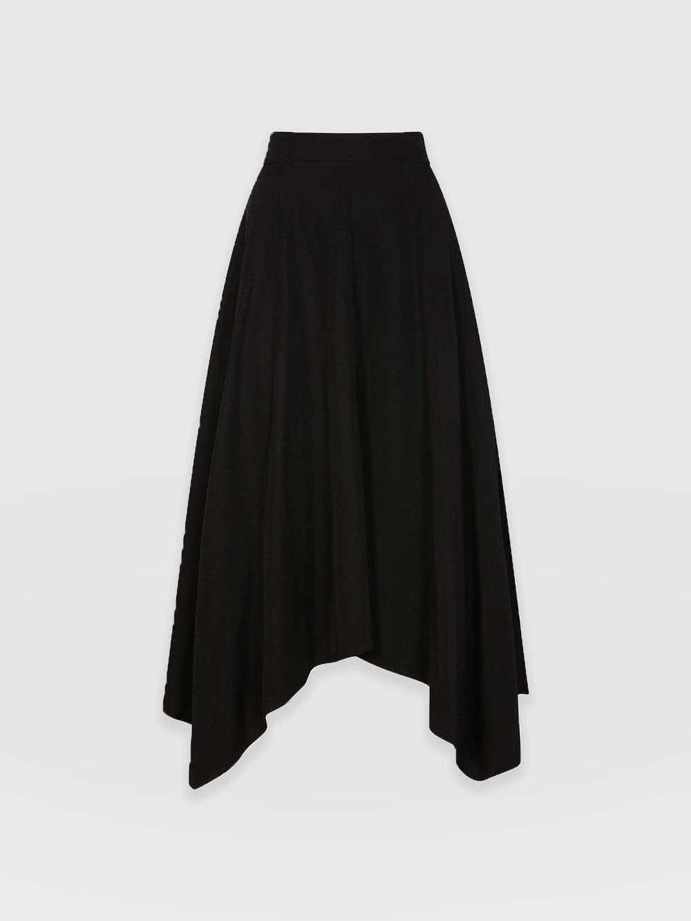 Saint + Sofia NWT Women's Black High-Low Midi “Noho” Skirt with Pockets! - Picture 6 of 11